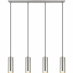 Robby Suspension Luminaires Globo Lighting Nickel mat, 4 lumières