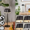 Romdrup Lampe de table d'extérieur, Lampe à poser LED Noir, 1 lumière