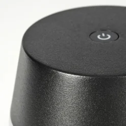 Romdrup Lampe de table d'extérieur, Lampe à poser LED Noir, 1 lumière