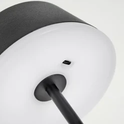 Romdrup Lampe de table d'extérieur, Lampe à poser LED Noir, 1 lumière