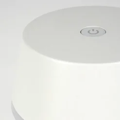 Romdrup Lampe de table d'extérieur, Lampe à poser LED Blanc, 1 lumière