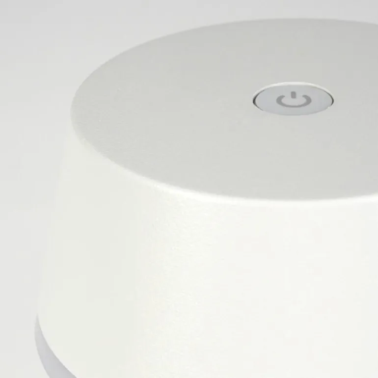 Romdrup Lampe de table d'extérieur, Lampe à poser LED Blanc, 1 lumière