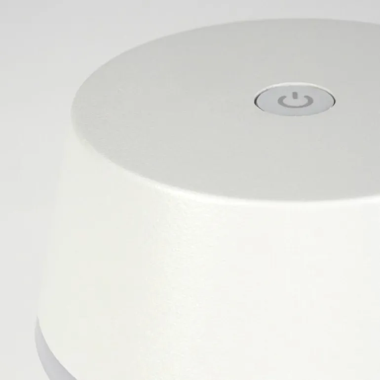 Romdrup Lampe de table d'extérieur, Lampe à poser LED Blanc, 1 lumière