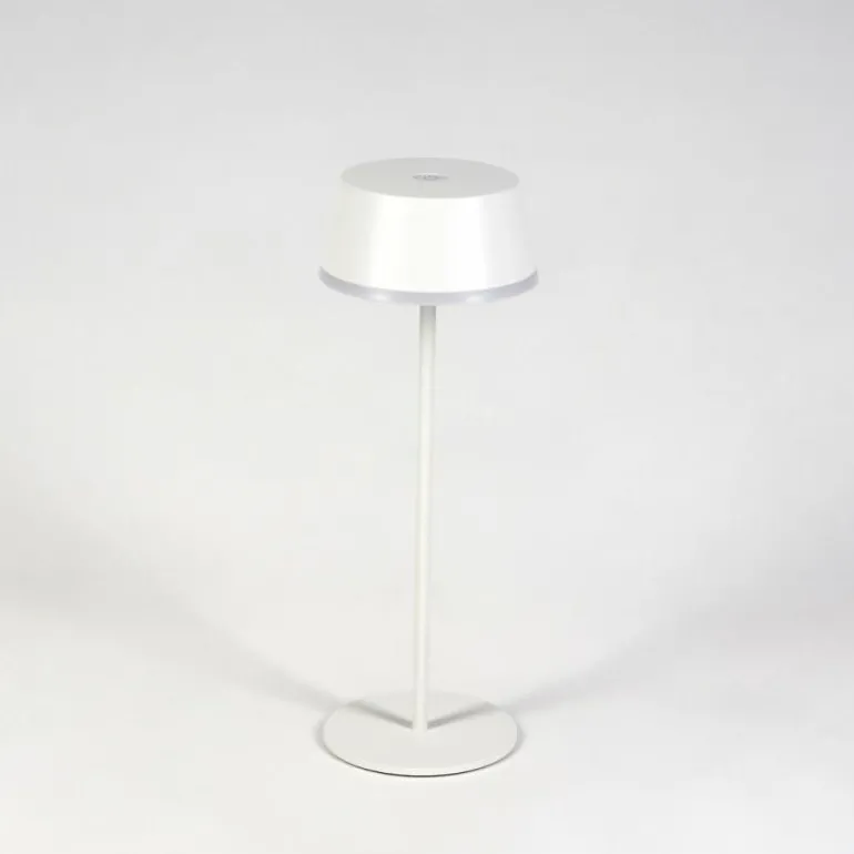 Romdrup Lampe de table d'extérieur, Lampe à poser LED Blanc, 1 lumière