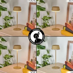 Romdrup Lampe de table d'extérieur, Lampe à poser LED Sable, 1 lumière