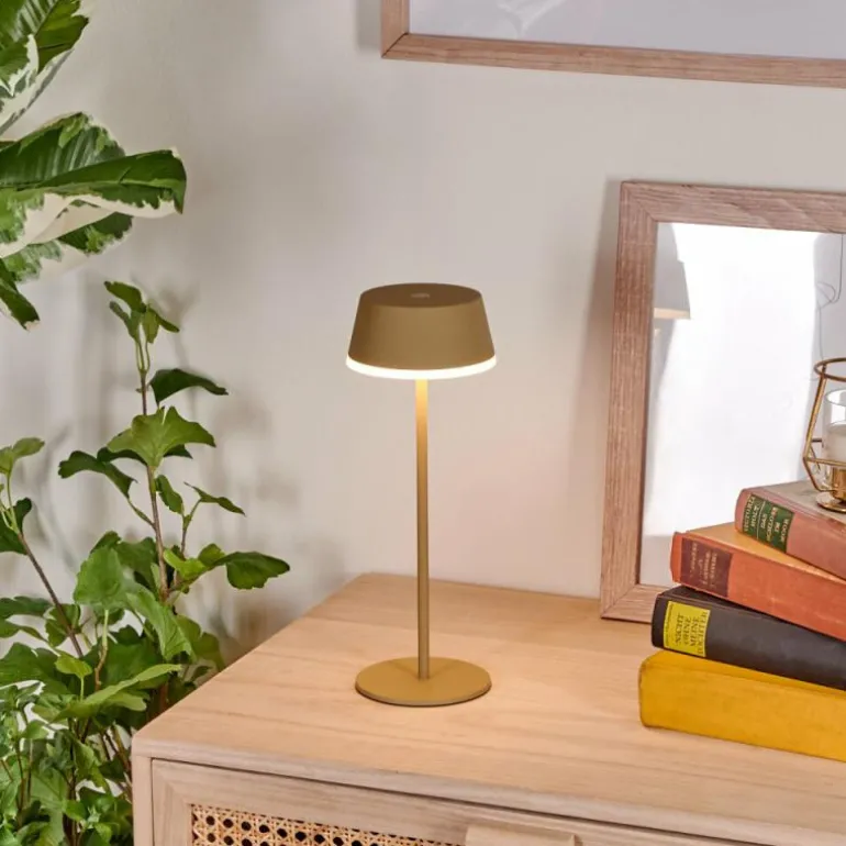 Romdrup Lampe de table d'extérieur, Lampe à poser LED Sable, 1 lumière