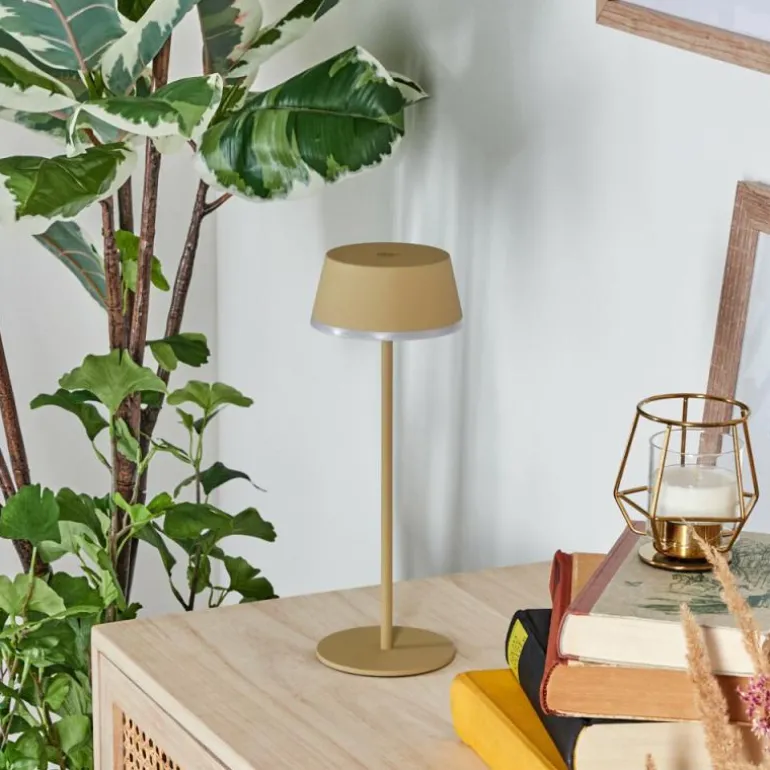 Romdrup Lampe de table d'extérieur, Lampe à poser LED Sable, 1 lumière