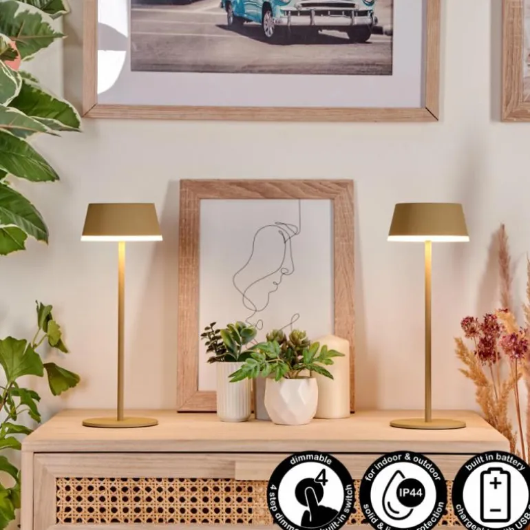 Romdrup Lampe de table d'extérieur, Lampe à poser LED Sable, 1 lumière