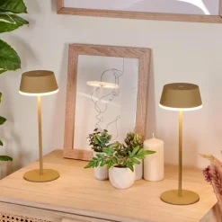 Romdrup Lampe de table d'extérieur, Lampe à poser LED Sable, 1 lumière