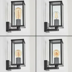 Rourega Lampe murale d´extérieur Noir, 1 lumière