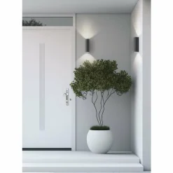 Runding Luminaire Up & Down, Applique murale Luminaires LCD LED Anthracite, 2 lumières