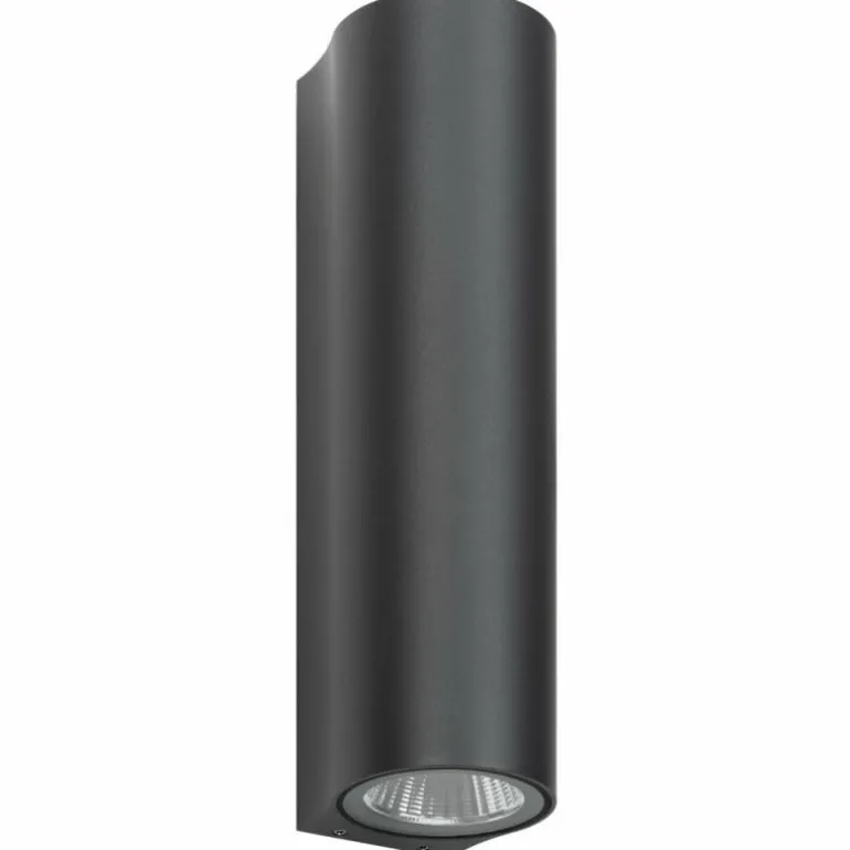 Runding Luminaire Up & Down, Applique murale Luminaires LCD LED Anthracite, 2 lumières