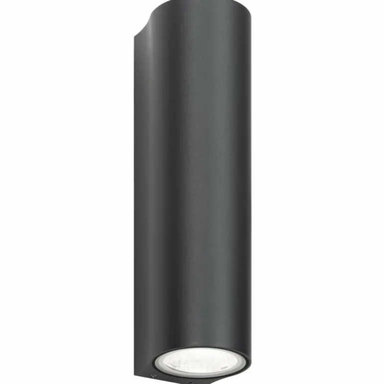 Runding Luminaire Up & Down, Applique murale Luminaires LCD LED Anthracite, 2 lumières