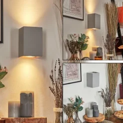 Rurup Luminaire Up & Down, Applique murale Gris, Argenté, 2 lumières