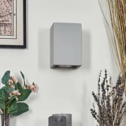 Rurup Luminaire Up & Down, Applique murale Gris, Argenté, 2 lumières