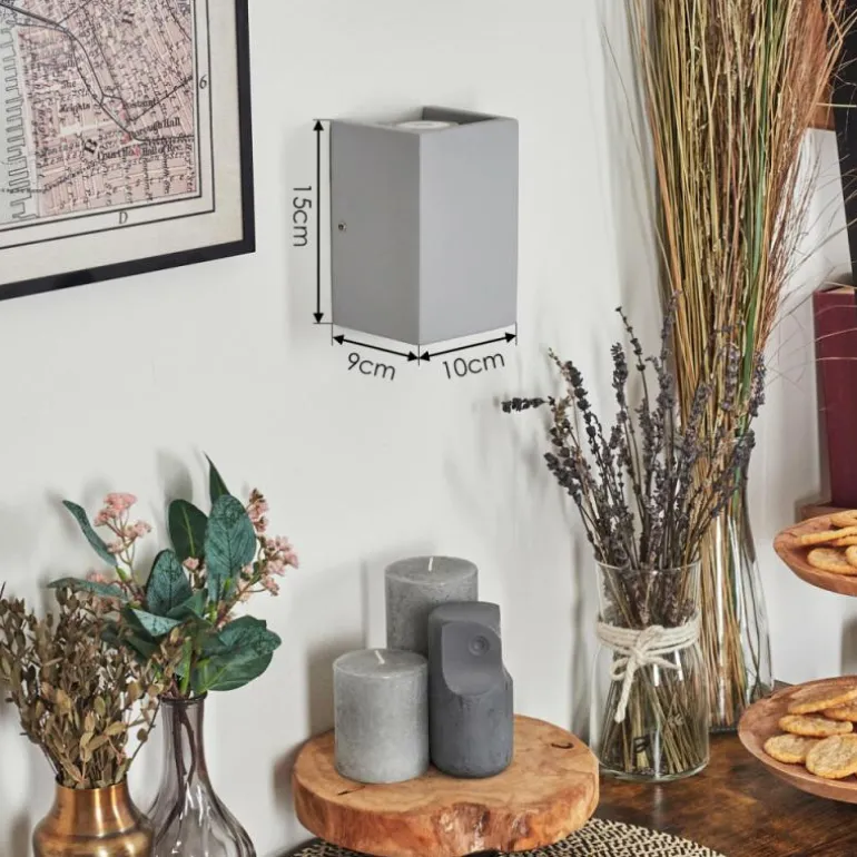 Rurup Luminaire Up & Down, Applique murale Gris, Argenté, 2 lumières