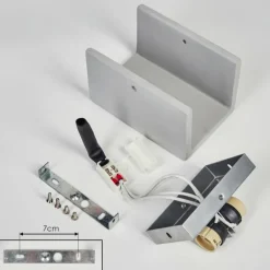 Rurup Luminaire Up & Down, Applique murale Gris, Argenté, 2 lumières