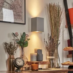 Rurup Luminaire Up & Down, Applique murale Gris, Argenté, 2 lumières