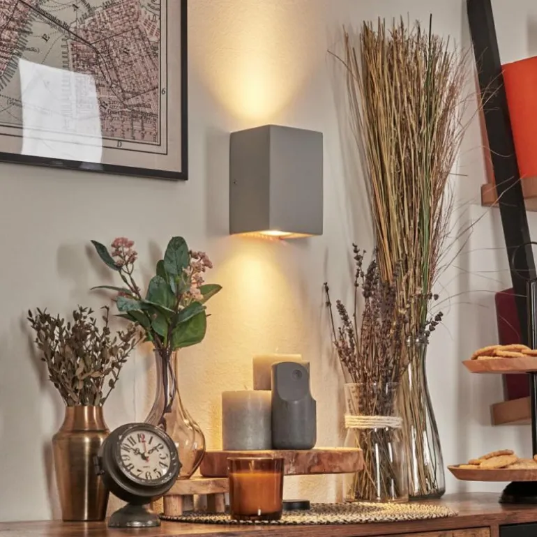 Rurup Luminaire Up & Down, Applique murale Gris, Argenté, 2 lumières