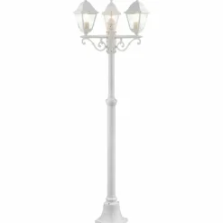 Réverbère Brilliant Nissie Blanc, 3 lumières