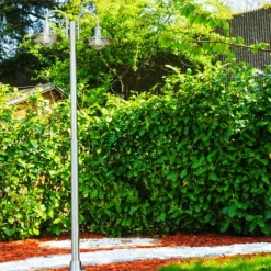 Réverbère Elima Acier inoxydable, 2 lumières