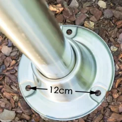 Réverbère Elima Acier inoxydable, Transparent, 3 lumières