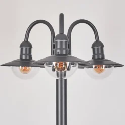 Réverbère Elima Anthracite, 3 lumières