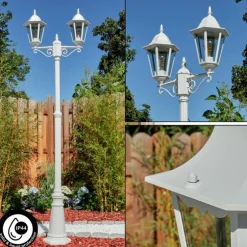 Réverbère Hongkong Blanc, 2 lumières