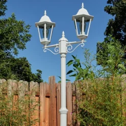 Réverbère Hongkong Blanc, 2 lumières