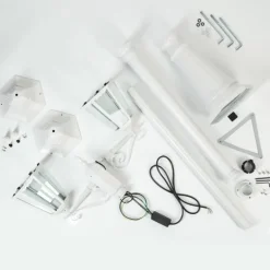 Réverbère Hongkong Blanc, 2 lumières