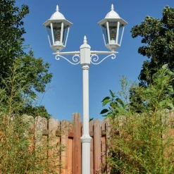 Réverbère Hongkong Blanc, 2 lumières