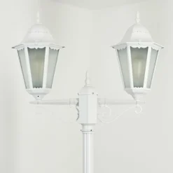 Réverbère Hongkong Blanc, 2 lumières