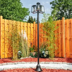 Réverbère Juanico Noir, 3 lumières