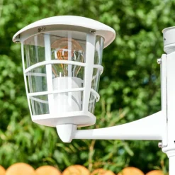 Réverbère Lalwori Blanc, 3 lumières