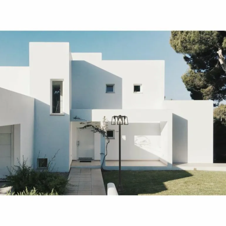 Réverbère Lutec FIA Noir, 3 lumières