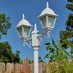 Réverbère Naofe Blanc, 2 lumières