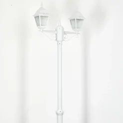 Réverbère Naofe Blanc, 2 lumières