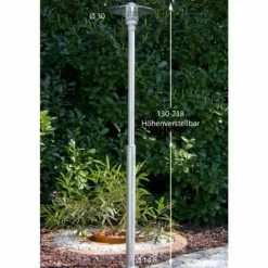 Réverbère Nordlux Vejers Transparent, Zingué, 1 lumière