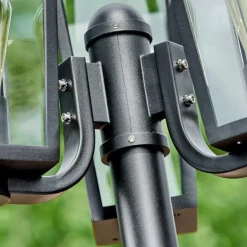 Réverbère Ruoni Noir, 3 lumières