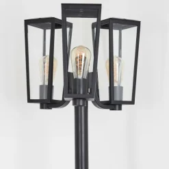 Réverbère Ruoni Noir, 3 lumières