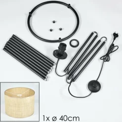 Sabadim Lampadaire beige, 1 lumière