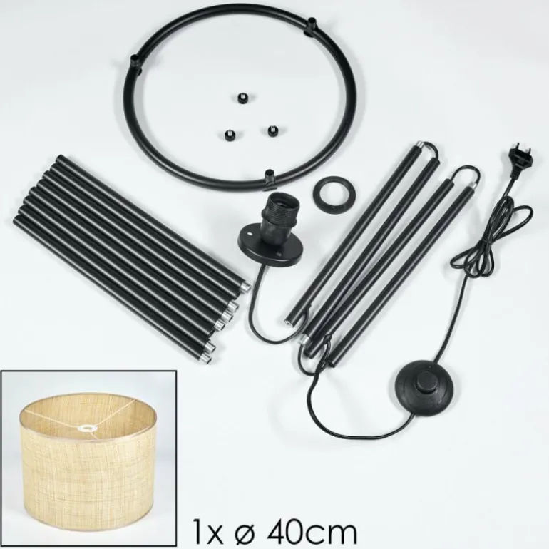 Sabadim Lampadaire beige, 1 lumière