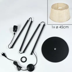 Sabadim Lampadaire beige, Écru, 1 lumière