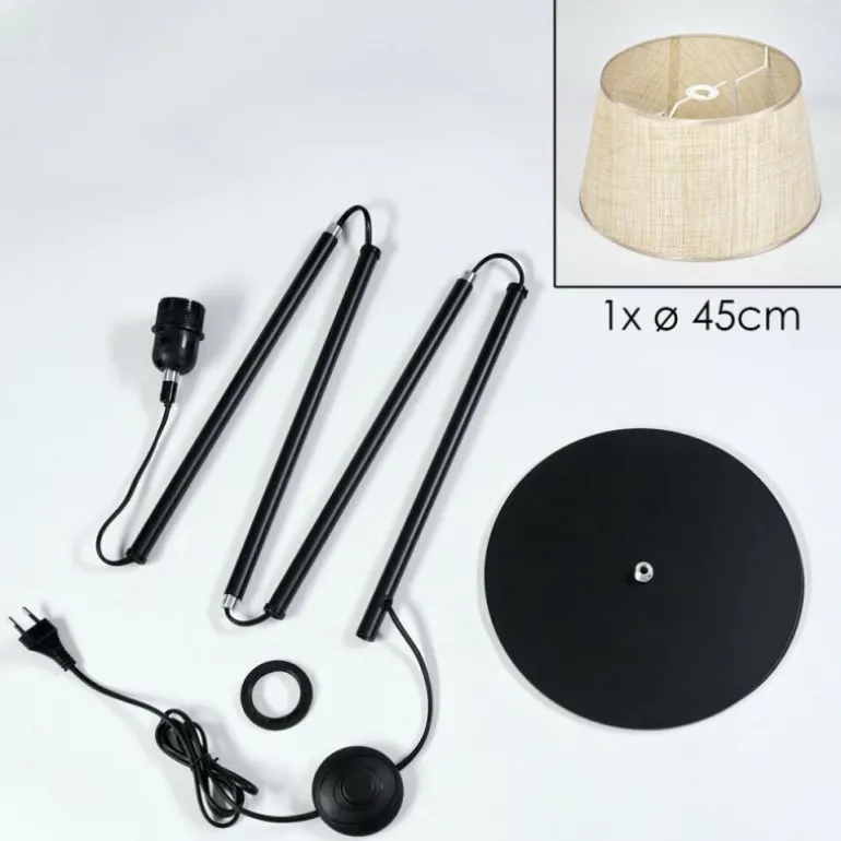 Sabadim Lampadaire beige, Écru, 1 lumière