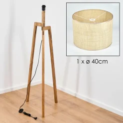 Sabadim Lampadaire Écru, 1 lumière