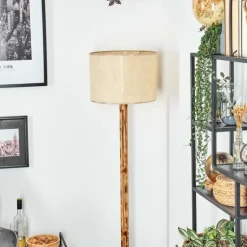 Sabadim Lampadaire Écru, Noir, 1 lumière