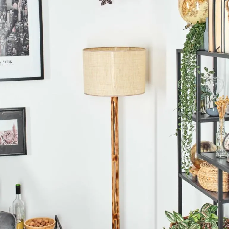 Sabadim Lampadaire Écru, Noir, 1 lumière