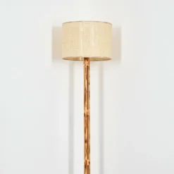 Sabadim Lampadaire Écru, Noir, 1 lumière