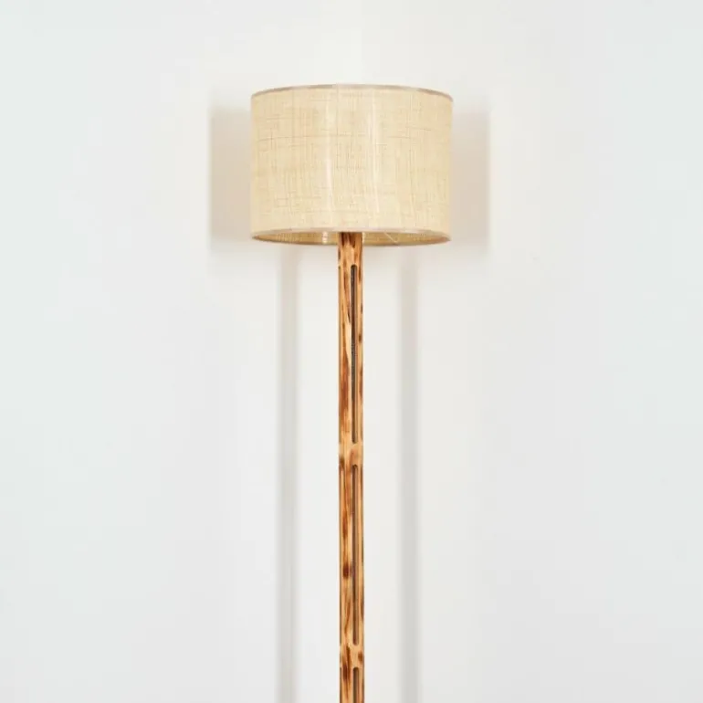 Sabadim Lampadaire Écru, Noir, 1 lumière