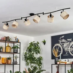 Sabadim Plafonnier beige, Écru, 6 lumières